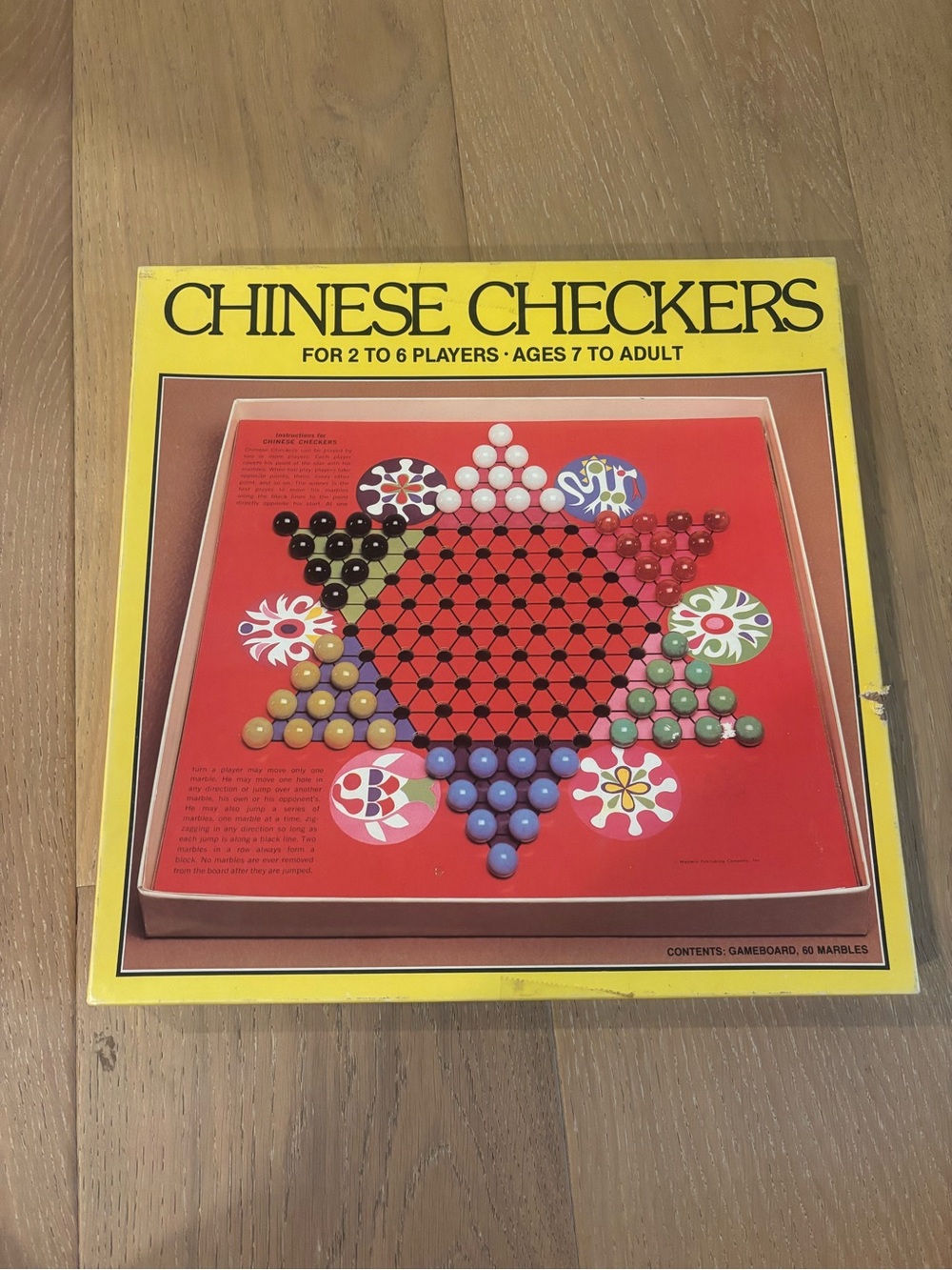 Vintage Chinese Checkers Board Game Western Publishing Co 1989 COMPLETE
